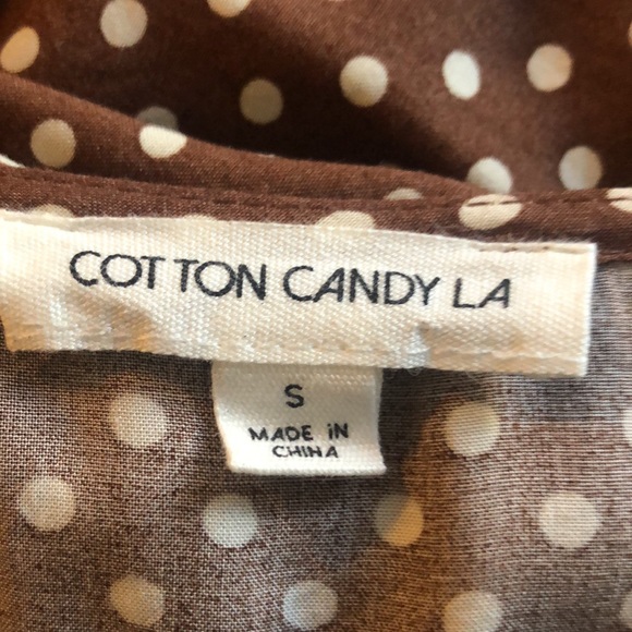 Cotton Candy LA Polk-dot Wrap Dress - Picture 7 of 7